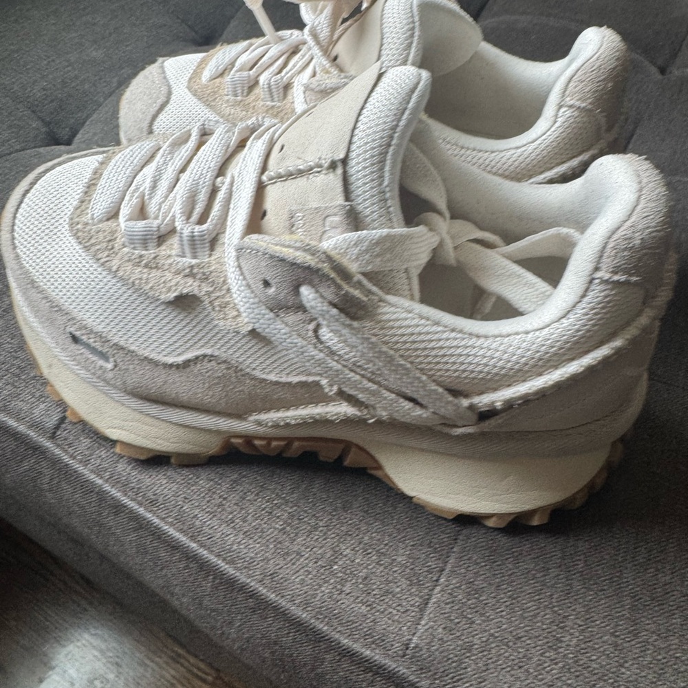 Chunky Beige Platform Sneakers- uggs size
